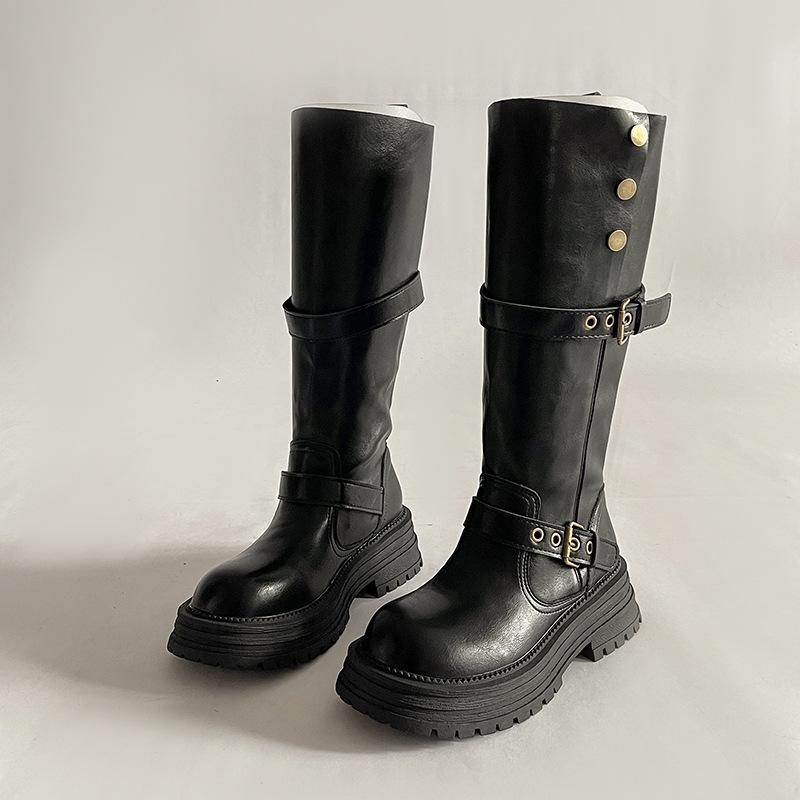 Thick-soled heightening boots Boots Women s 2025 Summer New Versatile British Style Thick Heel Fashion Retro Knight Boots 39 чорний
Thick-soled heightening boots Boots Women s 2025 Summer New Versatile British Style Thick Heel Fashion Retro Knight Boots 39 чорний