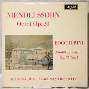 LP Record MENDELSSOHN BOCCHERINI ACADEMY OF Octet Op. 20 Quintet In C Major O ZRG569 ARGO UK Classical Used
LP Record MENDELSSOHN BOCCHERINI ACADEMY OF Octet Op. 20 Quintet In C Major O ZRG569 ARGO UK Classical Used