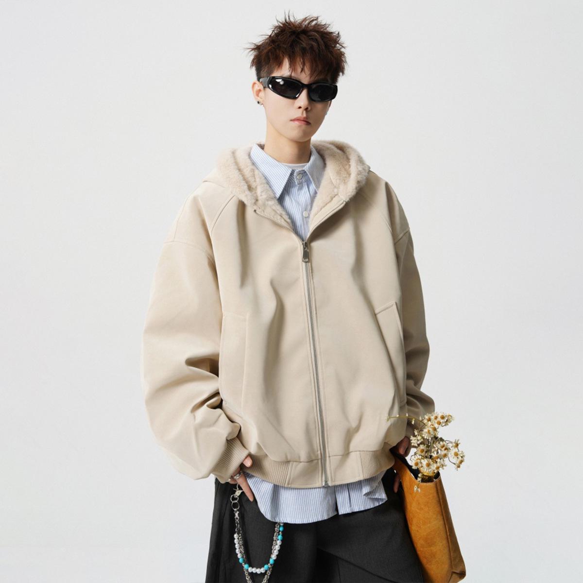 Men s Fleece-Lined Hooded PU Leather Winter Jacket - Thick Cotton Outerwear Extra Large бежевий
Men s Fleece-Lined Hooded PU Leather Winter Jacket - Thick Cotton Outerwear Extra Large бежевий