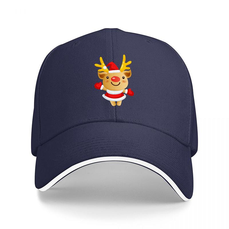 Christmas Reindeer Holiday Baseball Cap Black with Festive Cartoon Design for Unisex and Women Casual Wear Style Adjustable
Christmas Reindeer Holiday Baseball Cap Black with Festive Cartoon Design for Unisex and Women Casual Wear Style Adjustable