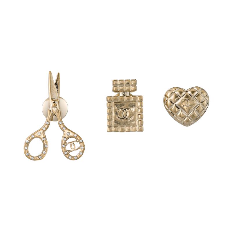 CHANEL scissors, perfume, love, three-piece set, brooch, same style for men and women, gold золотой
CHANEL scissors, perfume, love, three-piece set, brooch, same style for men and women, gold золотой