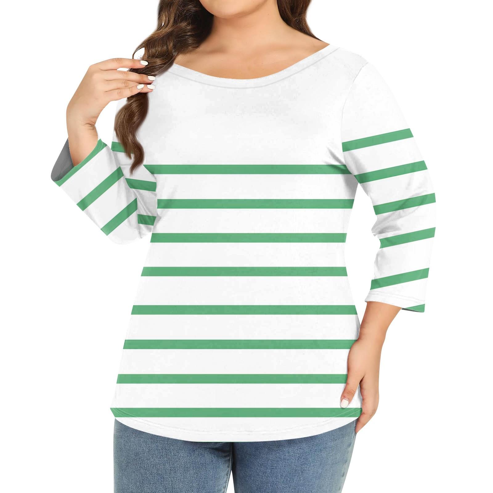 Женский однотонный топ больших размеров с круглым вырезом и рукавами 3/4 XXXXXL зелёный
Женский однотонный топ больших размеров с круглым вырезом и рукавами 3/4 XXXXXL зелёный