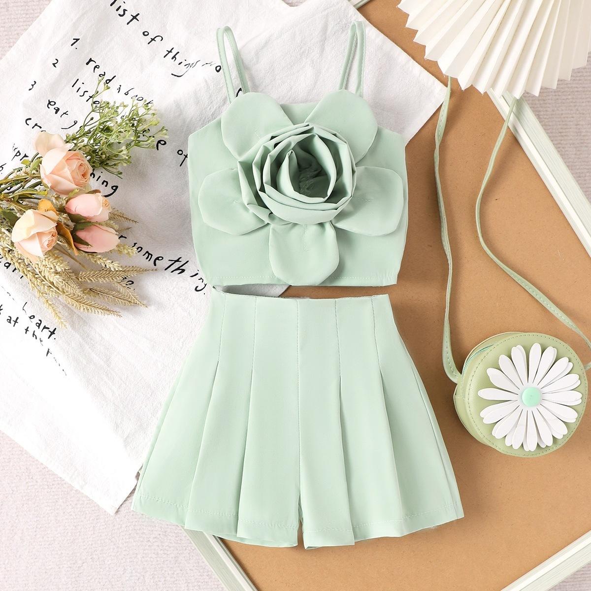 Girls Fashionable Green Outfit - Summer Children s Princess Halter Top + Short Skirt Set 6-9m зелёный
Girls Fashionable Green Outfit - Summer Children s Princess Halter Top + Short Skirt Set 6-9m зелёный