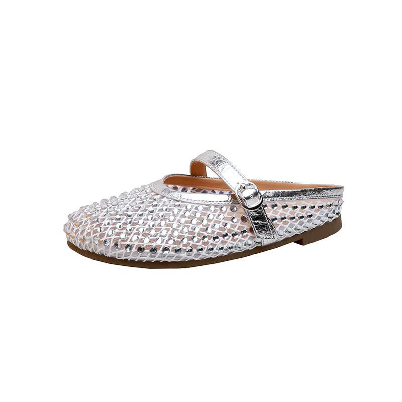 Summer women s shoes are full of stars and rivers, which are beautiful, full of diamonds and fishing nets, with baotou breathable and half-towed. 40 срібний
Summer women s shoes are full of stars and rivers, which are beautiful, full of diamonds and fishing nets, with baotou breathable and half-towed. 40 срібний