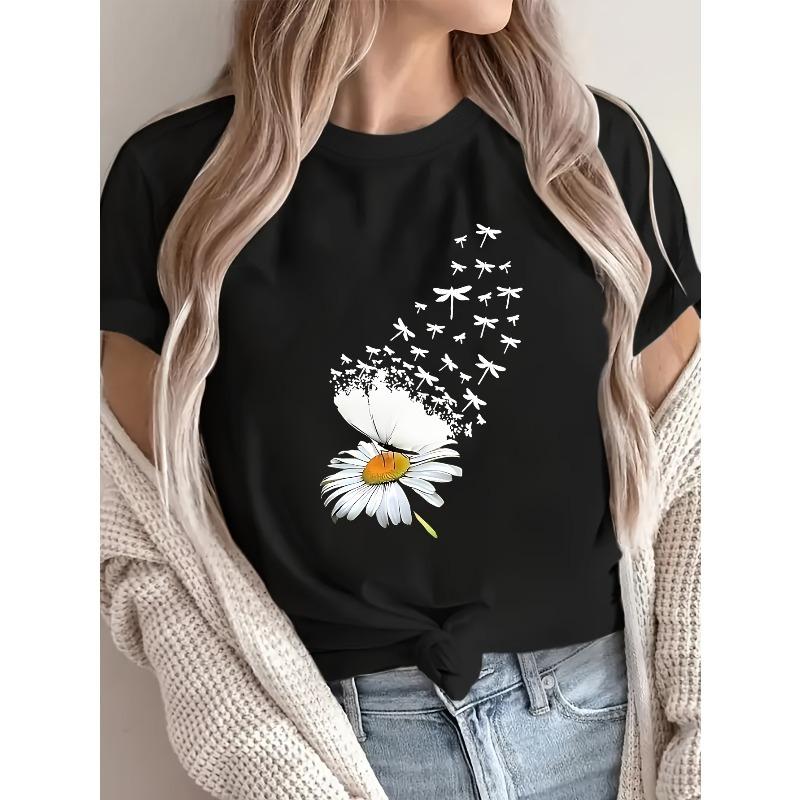 European Size Artistic Printed Design, Round Neck Women S Short Sleeve, T-Shirt, Perfect for Everyday Wear 4XL чорний
European Size Artistic Printed Design, Round Neck Women S Short Sleeve, T-Shirt, Perfect for Everyday Wear 4XL чорний