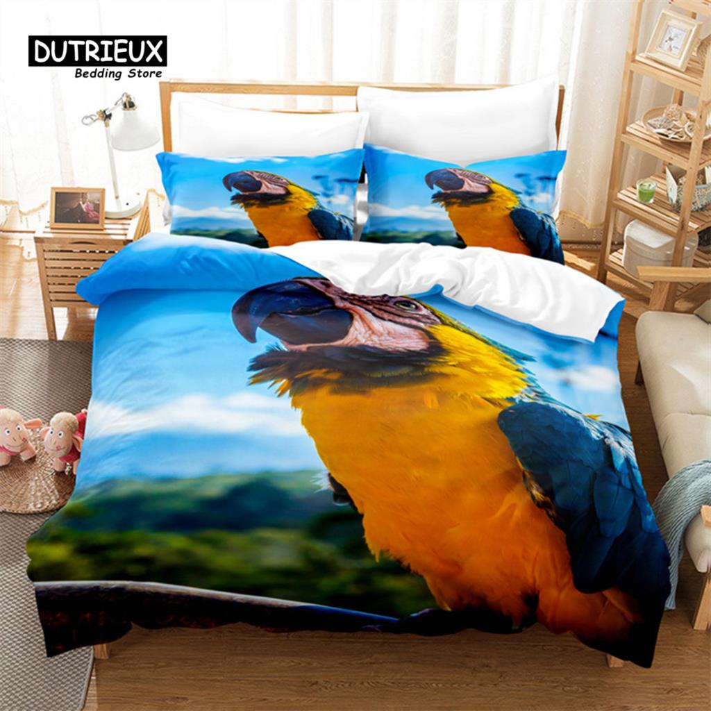 Комплект постельного белья для малышей с изображением птиц из мультфильмов для детей подростков девочек из мягкой микрофибры с принтом попугаев и павлинов, пододеяльник, наволочки, декор для спальни EU single(135x200cm)
Комплект постельного белья для малышей с изображением птиц из мультфильмов для детей подростков девочек из мягкой микрофибры с принтом попугаев и павлинов, пододеяльник, наволочки, декор для спальни EU single(135x200cm)