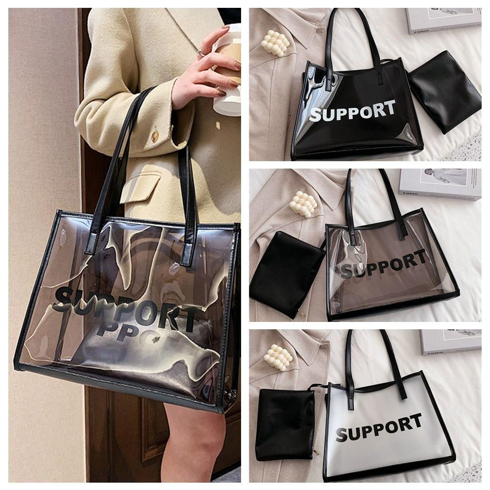 PVC Toilet Handbag Clear Vacation Beach Bag Waterproof Transparent Tote Bag Ladies кавовий
PVC Toilet Handbag Clear Vacation Beach Bag Waterproof Transparent Tote Bag Ladies кавовий