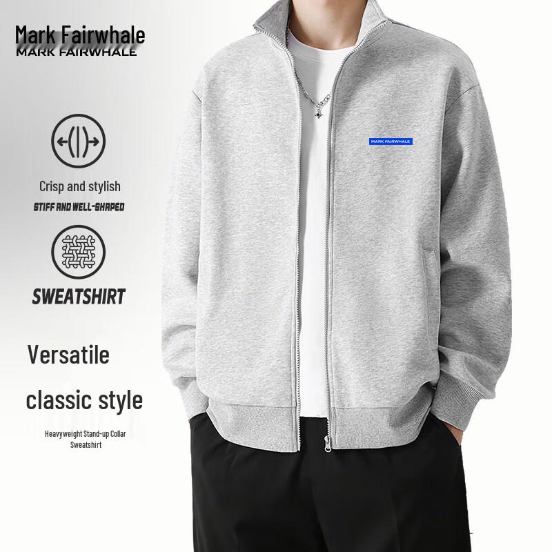 Mark Fairwhale Men s Stand-Collar Cardigan Hoodie 2XL
Mark Fairwhale Men s Stand-Collar Cardigan Hoodie 2XL