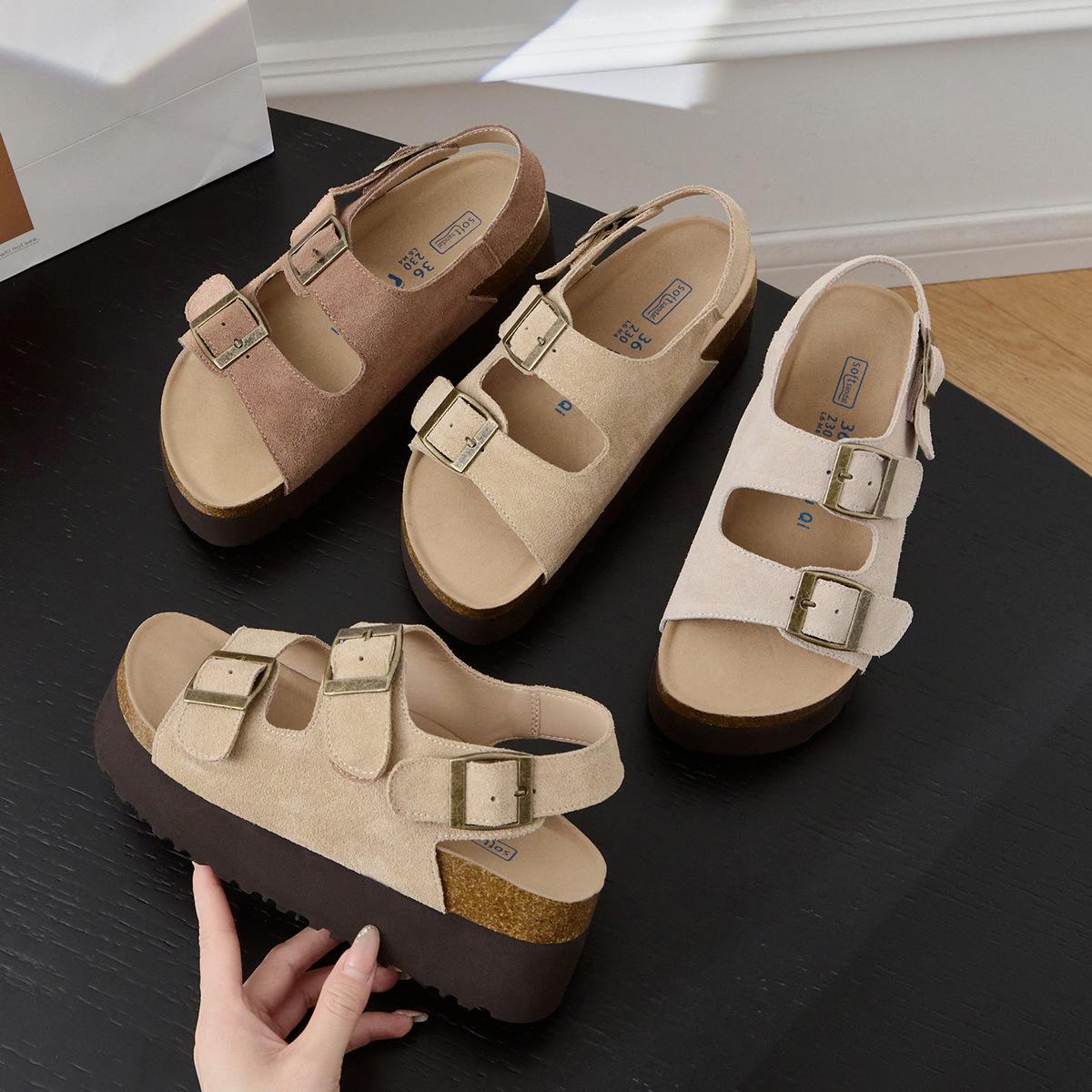 Leather cork platform Birkenstocks women s new casual buckle sandals women s summer wear Birkenstocks sandals 33
Leather cork platform Birkenstocks women s new casual buckle sandals women s summer wear Birkenstocks sandals 33