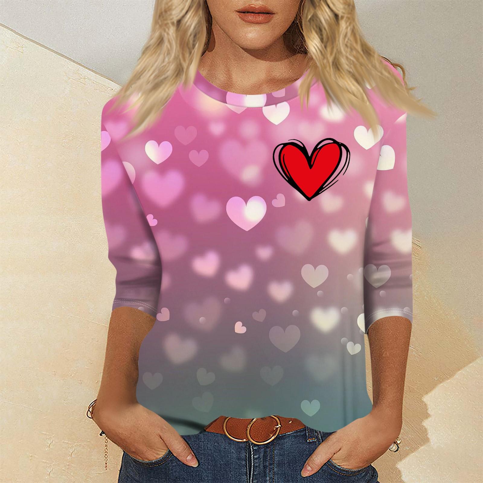 Женский модный и повседневный свитер с рукавом семь четвертей и принтом ко Дню святого Валентина XXL винный
Женский модный и повседневный свитер с рукавом семь четвертей и принтом ко Дню святого Валентина XXL винный