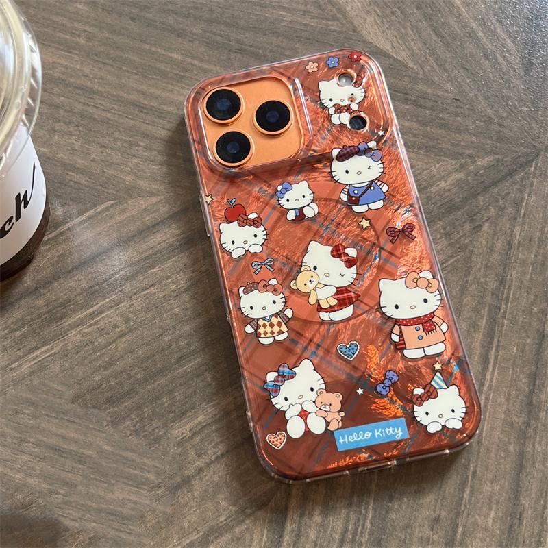 Fashion Brown Plaid Pattern Hellokitty Magnetic Phone Case For iPhone 17 Pro 16 15 14 Pro Max Cover with Stand For Magsafe Cute For iPhone 17ProMax
Fashion Brown Plaid Pattern Hellokitty Magnetic Phone Case For iPhone 17 Pro 16 15 14 Pro Max Cover with Stand For Magsafe Cute For iPhone 17ProMax