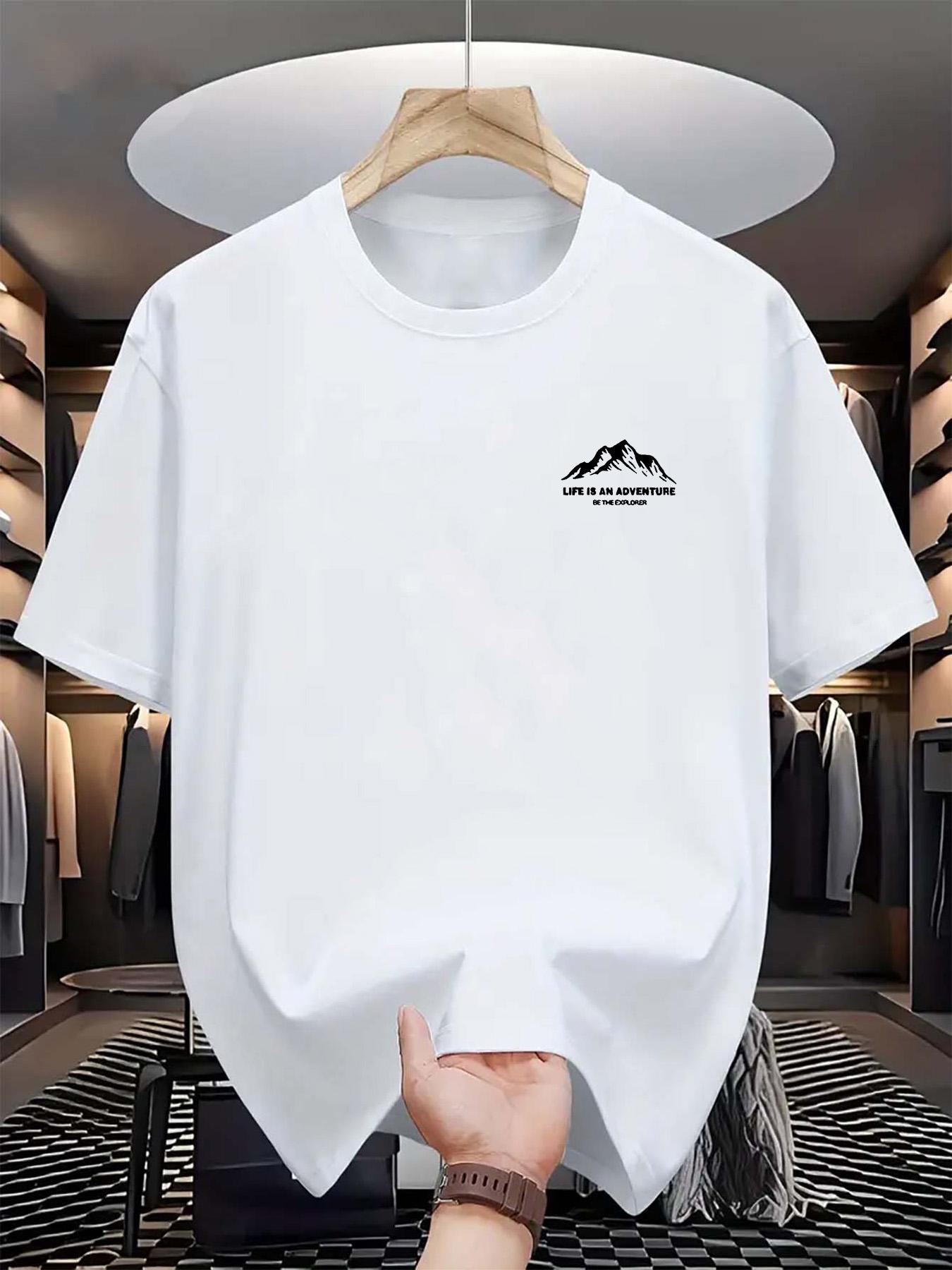 Summer men s 100% pure cotton casual sports loose letter and mountain printed comfortable round neck short sleeved T-shirt top 5XL різнокольоровий
Summer men s 100% pure cotton casual sports loose letter and mountain printed comfortable round neck short sleeved T-shirt top 5XL різнокольоровий