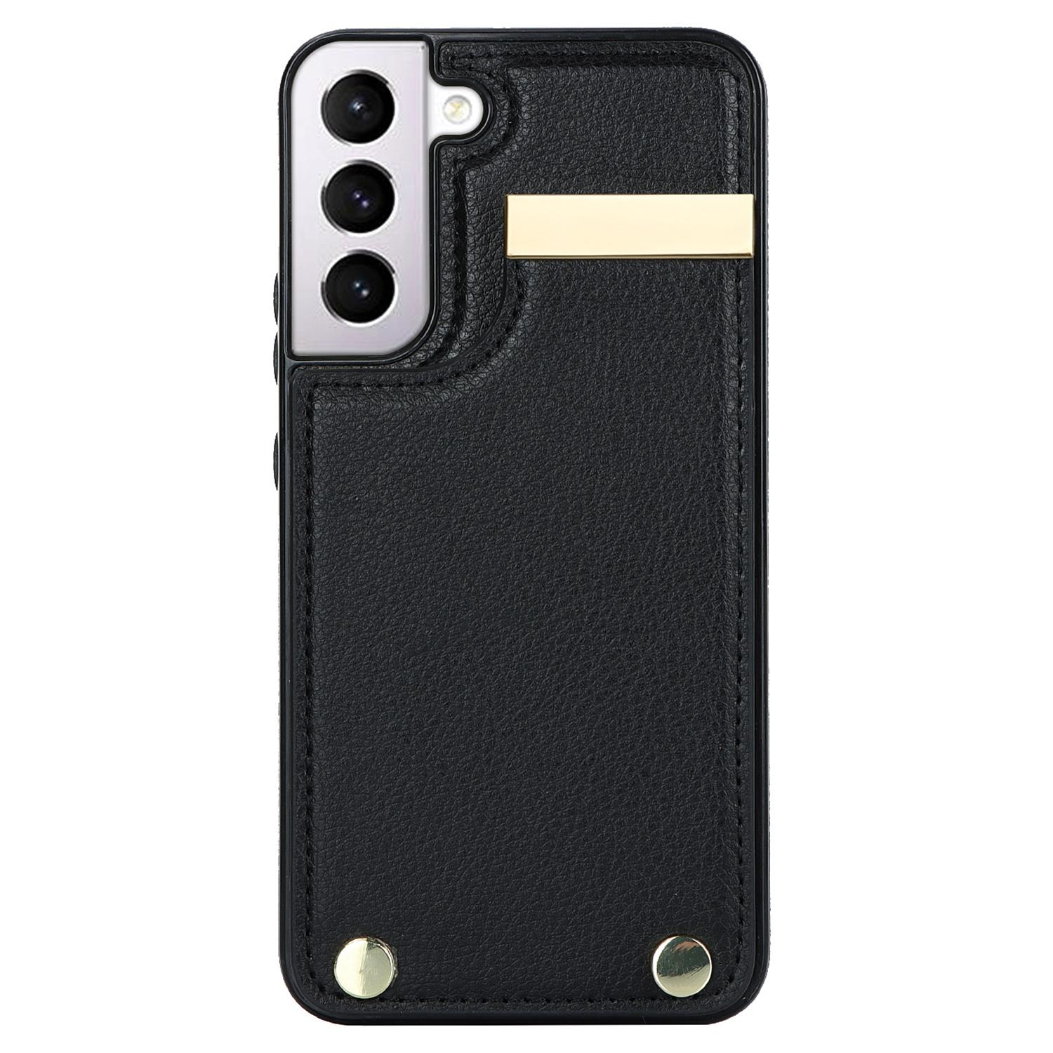 For Samsung Galaxy S22+ 5G Cell Phone Case Hardware Decor TPU+PU Leather Card Holder Cover Rose Gold
For Samsung Galaxy S22+ 5G Cell Phone Case Hardware Decor TPU+PU Leather Card Holder Cover Rose Gold