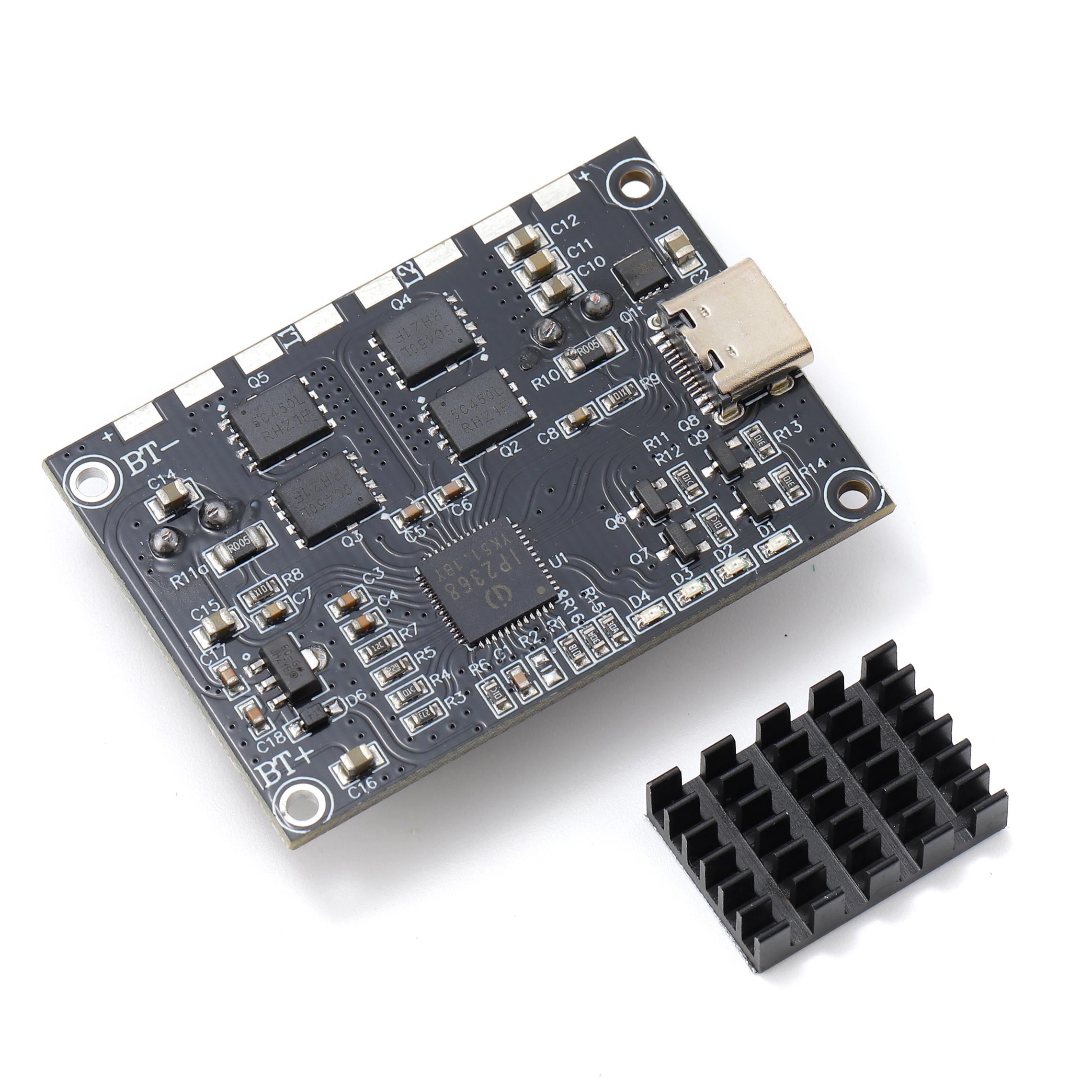 IP2368 Bidirectional 100w Fast Charging Module Buck-Boost Type-c Interface 4S Lithium Battery High-Power Fast Charging Board
IP2368 Bidirectional 100w Fast Charging Module Buck-Boost Type-c Interface 4S Lithium Battery High-Power Fast Charging Board