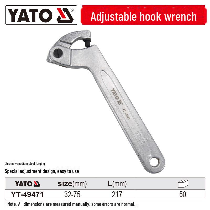 Ключ-крючок Yiertuo Crescent для крышек счетчиков воды с амортизирующей регулировкой и конструкцией с круглой головкой
Ключ-крючок Yiertuo Crescent для крышек счетчиков воды с амортизирующей регулировкой и конструкцией с круглой головкой