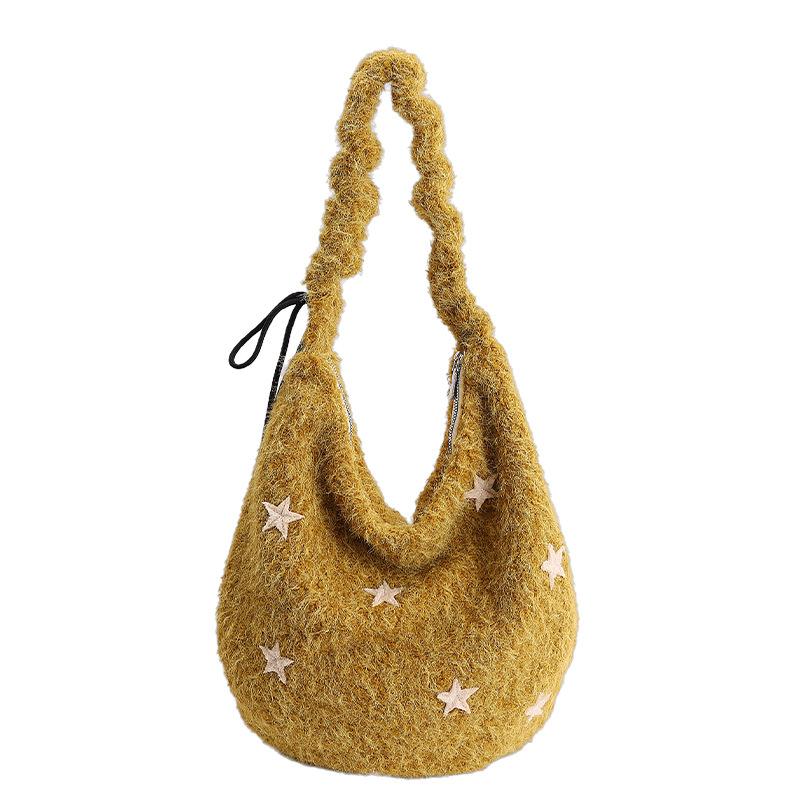 Women s Plush Star Bag2026Winter New Sweet Lady Single Shoulder Crossbody Bag Versatile Large Capacity Commuter Bag Extra Large жовтий
Women s Plush Star Bag2026Winter New Sweet Lady Single Shoulder Crossbody Bag Versatile Large Capacity Commuter Bag Extra Large жовтий