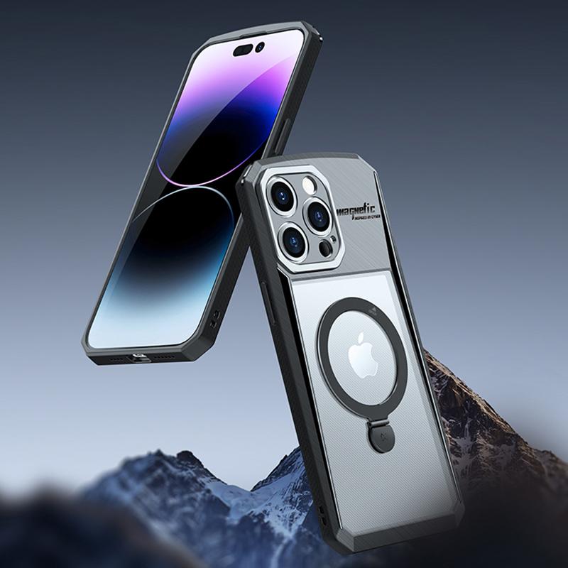 XUNDD For iPhone 15 Pro Max Protective Case Ring Kickstand PC+TPU Phone Cover Compatible with MagSafe A
XUNDD For iPhone 15 Pro Max Protective Case Ring Kickstand PC+TPU Phone Cover Compatible with MagSafe A