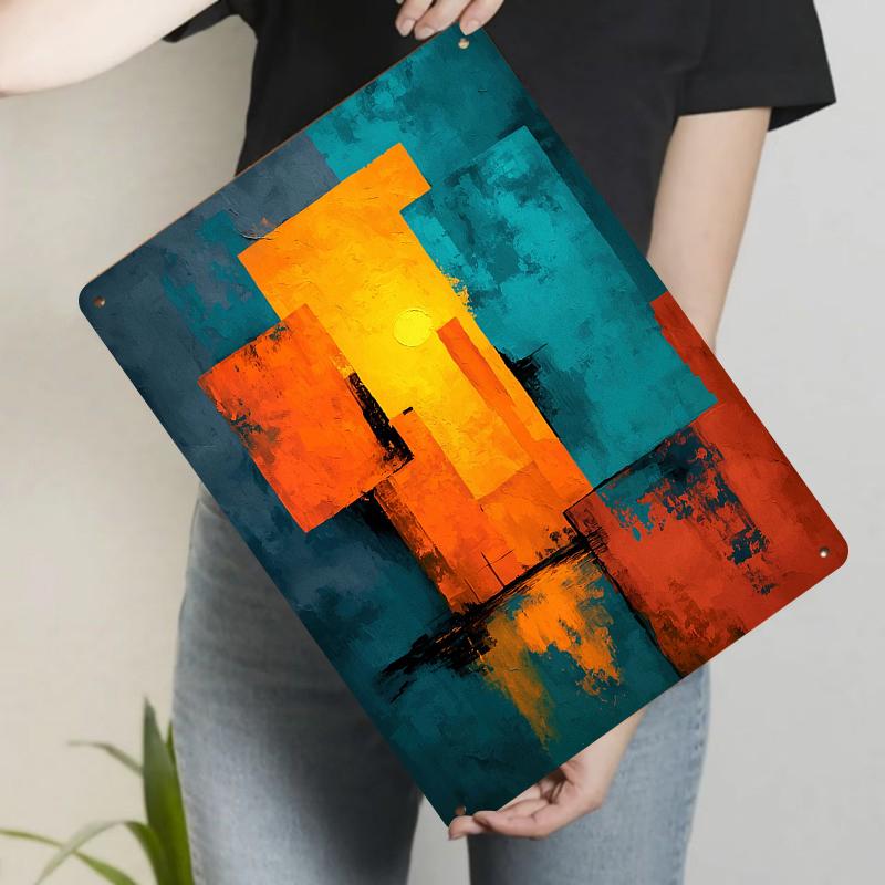 Modern Abstract Geometric Color Block Metal Wall Art Decorative Painting for Living Room 20x30cm(7.8x11.8inch)
Modern Abstract Geometric Color Block Metal Wall Art Decorative Painting for Living Room 20x30cm(7.8x11.8inch)