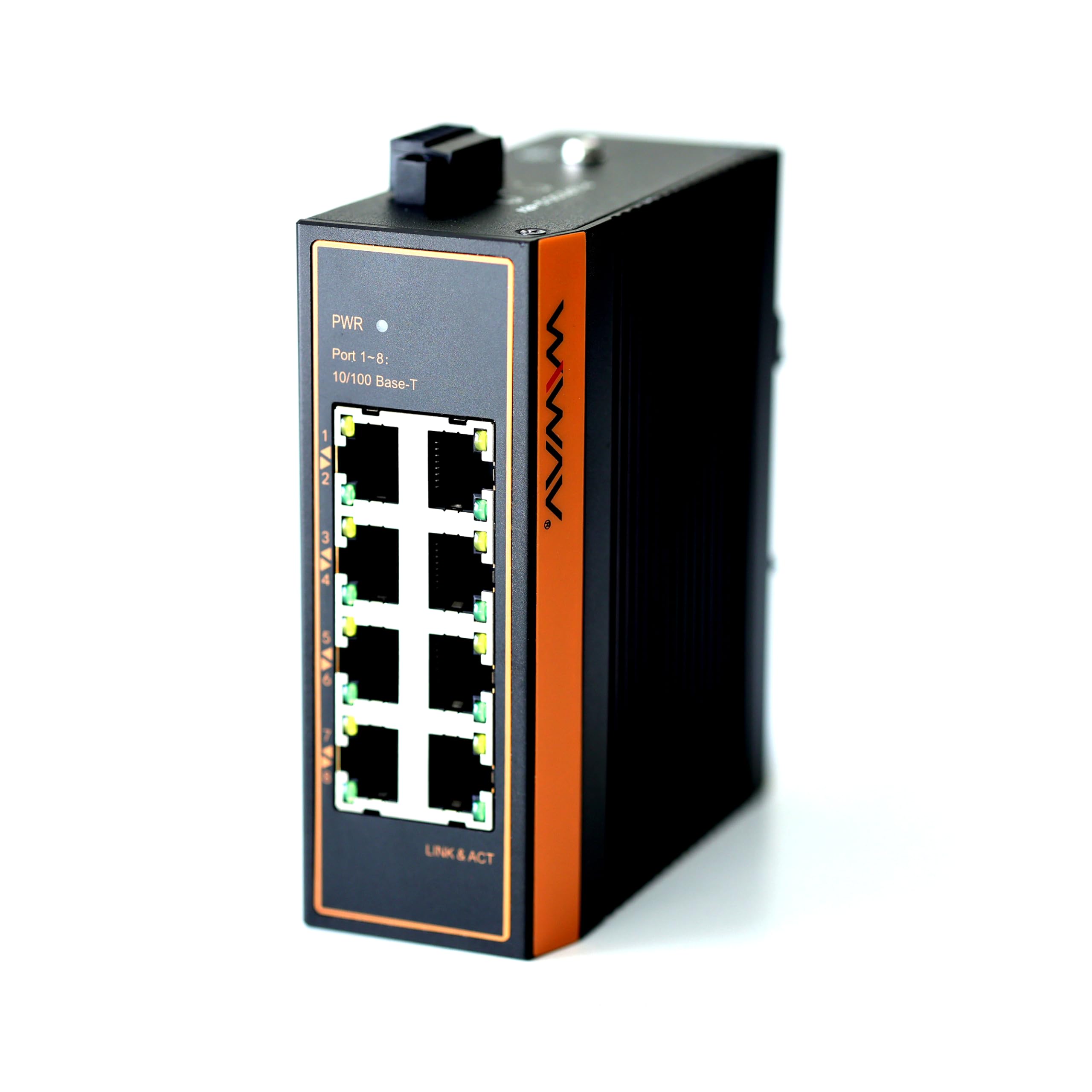 WIWAV industrial Ethernet settings silent research W1008-8FE-I 10/100Mbps 8-port switch/No required/Energy saving/Fanless design/Ventless
WIWAV industrial Ethernet settings silent research W1008-8FE-I 10/100Mbps 8-port switch/No required/Energy saving/Fanless design/Ventless