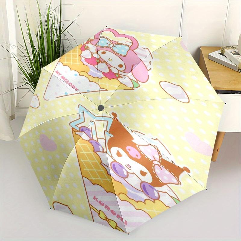 My Melody,Kuromi Automatic Folding Umbrella Simple 8 Rib Design, Bright Cartoon Pattern, Durable Iron Frame, Suitable For Travel, Outdoor, B
My Melody,Kuromi Automatic Folding Umbrella Simple 8 Rib Design, Bright Cartoon Pattern, Durable Iron Frame, Suitable For Travel, Outdoor, B