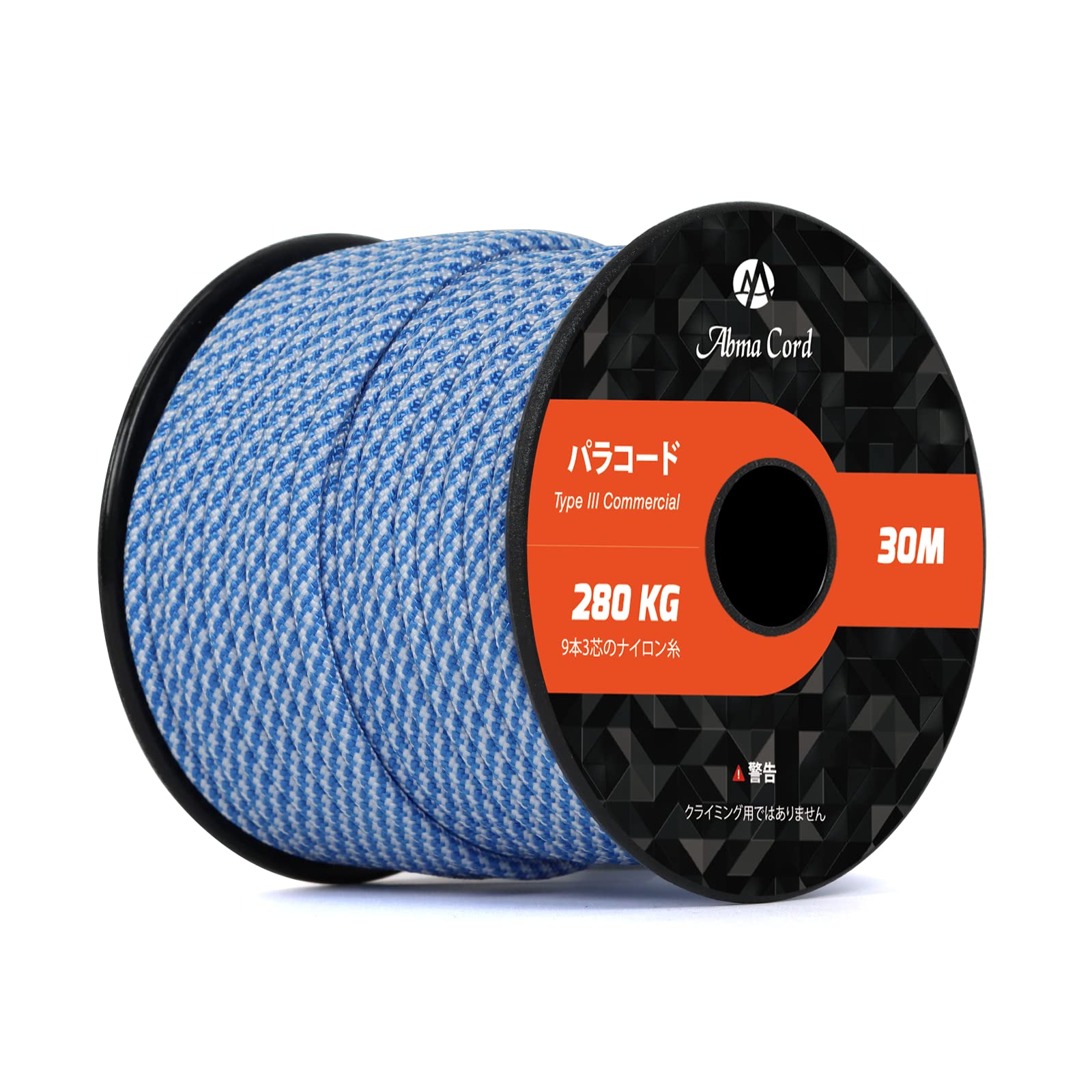 Abma Cord Paracord 4mm Parachute Cord Guy Rope Maximum Load 280kg Tent Rope Survival Accessory Making Dark Blue 9-core (30m/Spiral # & White)
Abma Cord Paracord 4mm Parachute Cord Guy Rope Maximum Load 280kg Tent Rope Survival Accessory Making Dark Blue 9-core (30m/Spiral # & White)