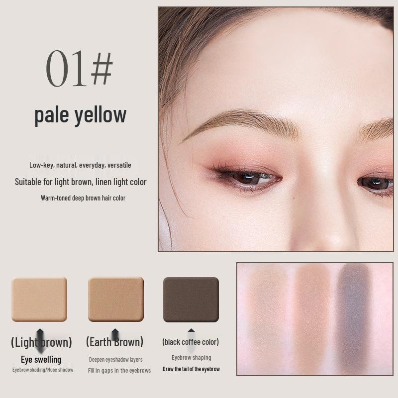 NOVO Monmon Velvet Mist 3-Color Eyebrow & Eyeshadow Palette - Waterproof, Sweatproof, Long-Lasting, Non-Smudging, All-in-One Contour & Highlight.
NOVO Monmon Velvet Mist 3-Color Eyebrow & Eyeshadow Palette - Waterproof, Sweatproof, Long-Lasting, Non-Smudging, All-in-One Contour & Highlight.