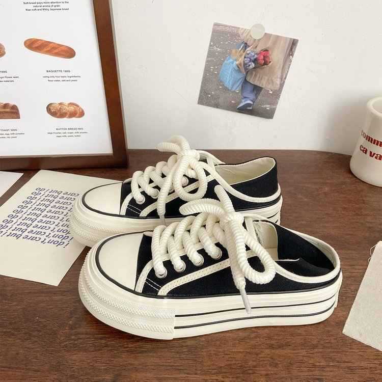 холщовые туфли на толстой подошве и две носки, женские летние тонкие стили, универсальные ретро для ленивых людей, одна педаль, маленькие белые туфли, независимая станция 40 чёрный
холщовые туфли на толстой подошве и две носки, женские летние тонкие стили, универсальные ретро для ленивых людей, одна педаль, маленькие белые туфли, независимая станция 40 чёрный