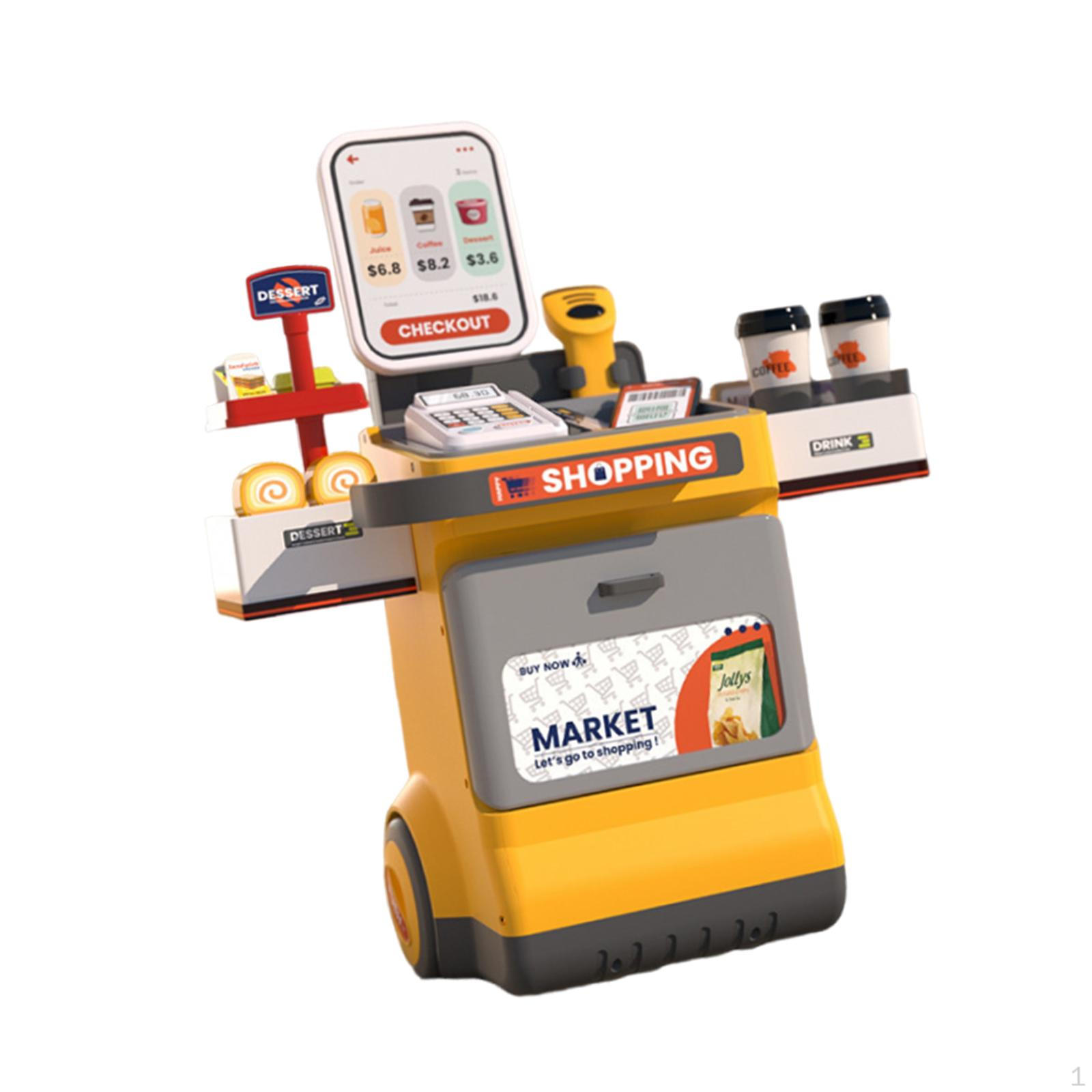 Kids Grocery Store Playset Toy for Role Play and Decoration with Food Set Ages 3+ жовтий
Kids Grocery Store Playset Toy for Role Play and Decoration with Food Set Ages 3+ жовтий