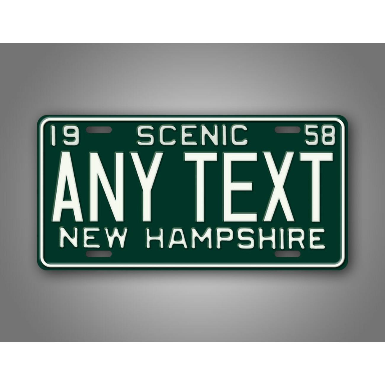 Personalized New Hampshire Metal Auto Tag Dustproof & Waterproof Custom Decorative Sign (Only Decoration) білий
Personalized New Hampshire Metal Auto Tag Dustproof & Waterproof Custom Decorative Sign (Only Decoration) білий