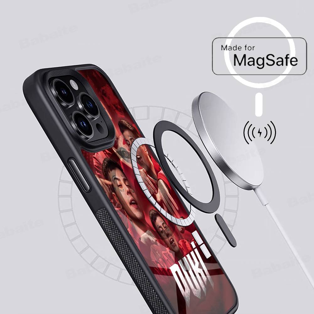 Fashion Rapper DUKI Magnetic Wireless For Phone Case For IPhone 17 16 15 14 13 12 11 Pro Max Plus Mag Phone Cover iPhone 16 pro
Fashion Rapper DUKI Magnetic Wireless For Phone Case For IPhone 17 16 15 14 13 12 11 Pro Max Plus Mag Phone Cover iPhone 16 pro