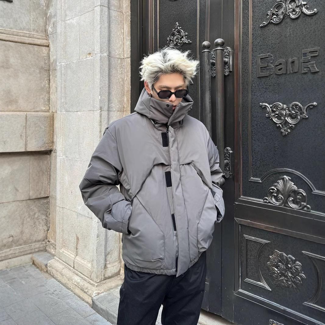 Men s Short Down Down Jacket Winter Detachable Hooded Jacket Designed Cotton Jacket XXXL сірий
Men s Short Down Down Jacket Winter Detachable Hooded Jacket Designed Cotton Jacket XXXL сірий