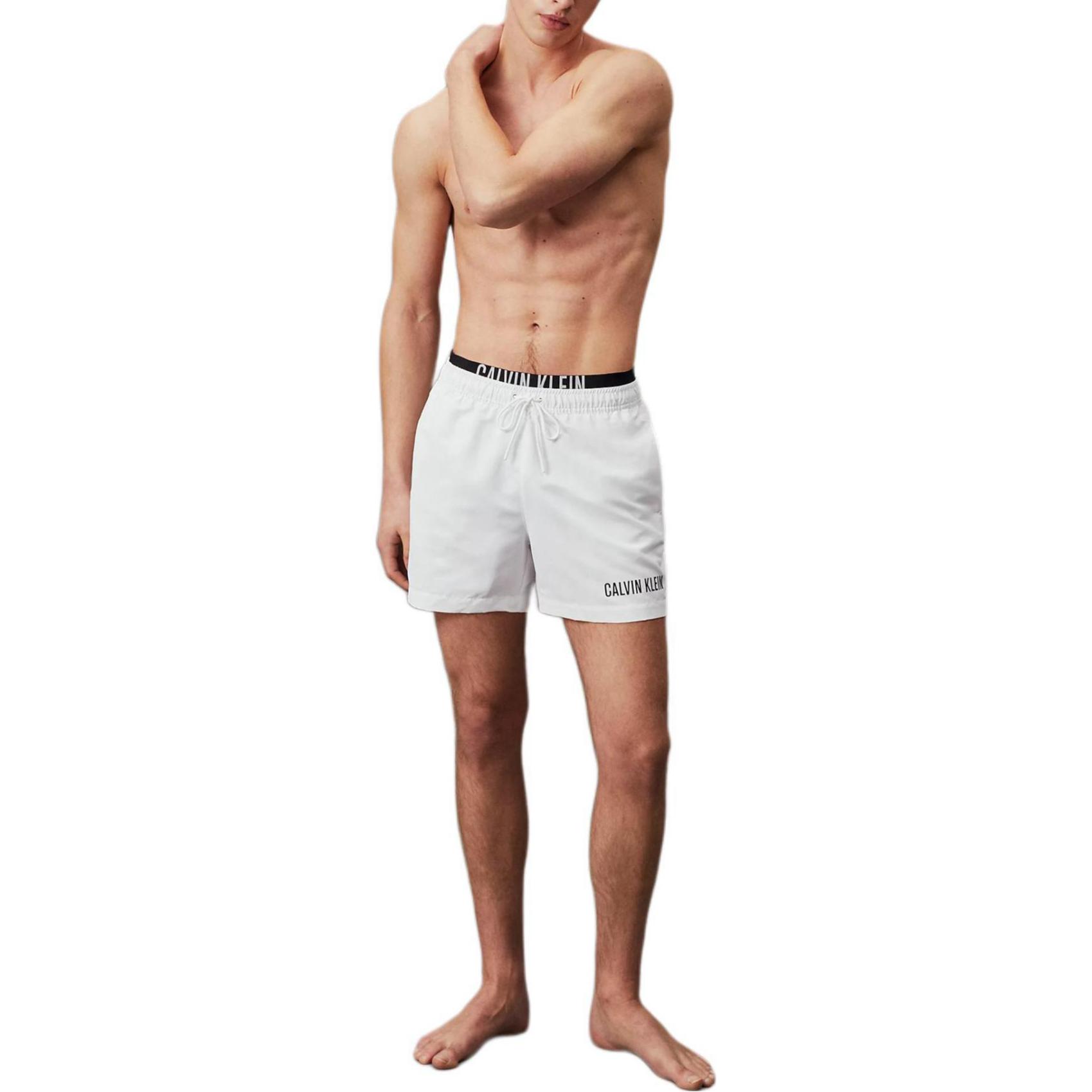 Calvin Klein Quick-Dry Fabric Mid-Length Double-Belt Solid Color Swim Trunks Men swimwear Classic-White KM0KM00992-YCD S
Calvin Klein Quick-Dry Fabric Mid-Length Double-Belt Solid Color Swim Trunks Men swimwear Classic-White KM0KM00992-YCD S