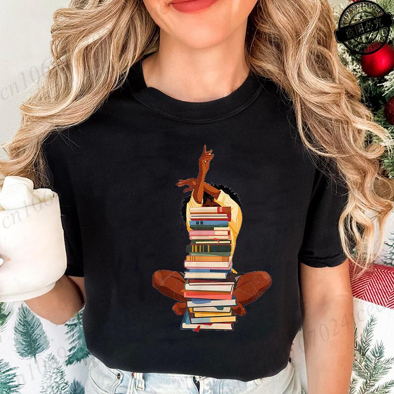 Black Women Reading TShirts Short Sleeve Clothing Summer Fashion Womens TShirts Melanin Magic Book Lover Tee Tops Gift S
Black Women Reading TShirts Short Sleeve Clothing Summer Fashion Womens TShirts Melanin Magic Book Lover Tee Tops Gift S