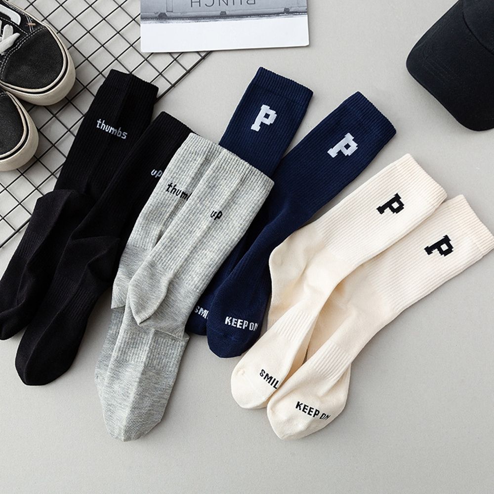 P Couple Socks College Style High-top Men Hosiery Sports Casual Socks Cotton Socks Mid-tube Socks
P Couple Socks College Style High-top Men Hosiery Sports Casual Socks Cotton Socks Mid-tube Socks