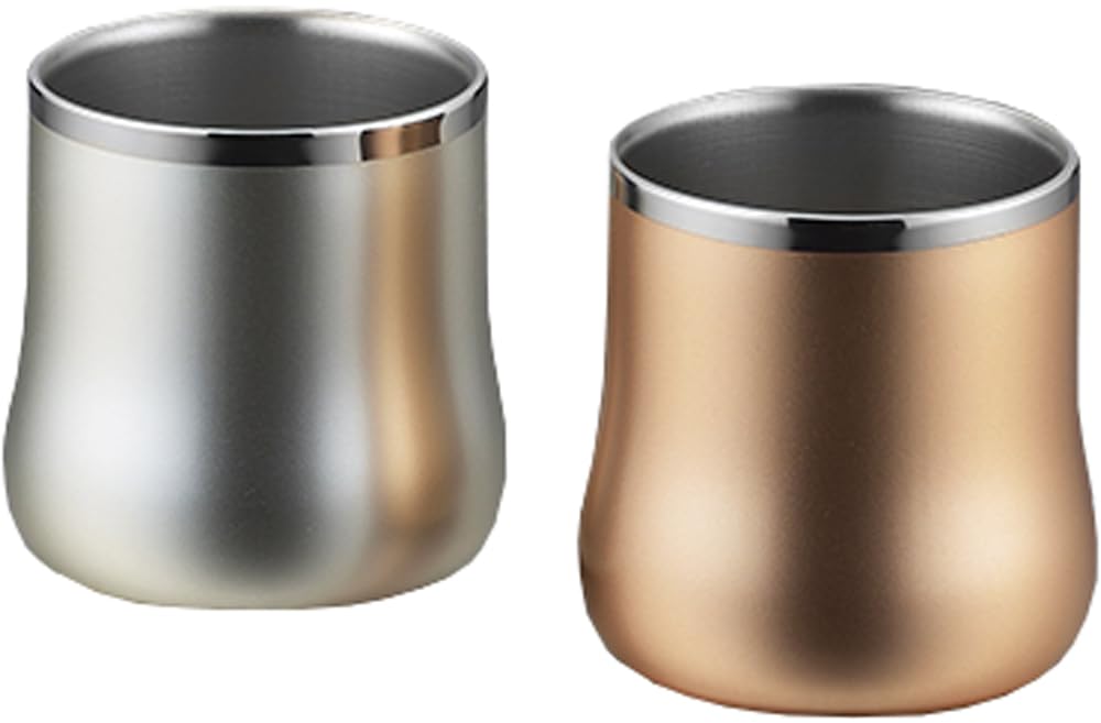 Stainless Steel Double Structure Elegance DX Free Cup Pair Champagne Silver 18-8 Gold/Champagne ELG-004P
Stainless Steel Double Structure Elegance DX Free Cup Pair Champagne Silver 18-8 Gold/Champagne ELG-004P