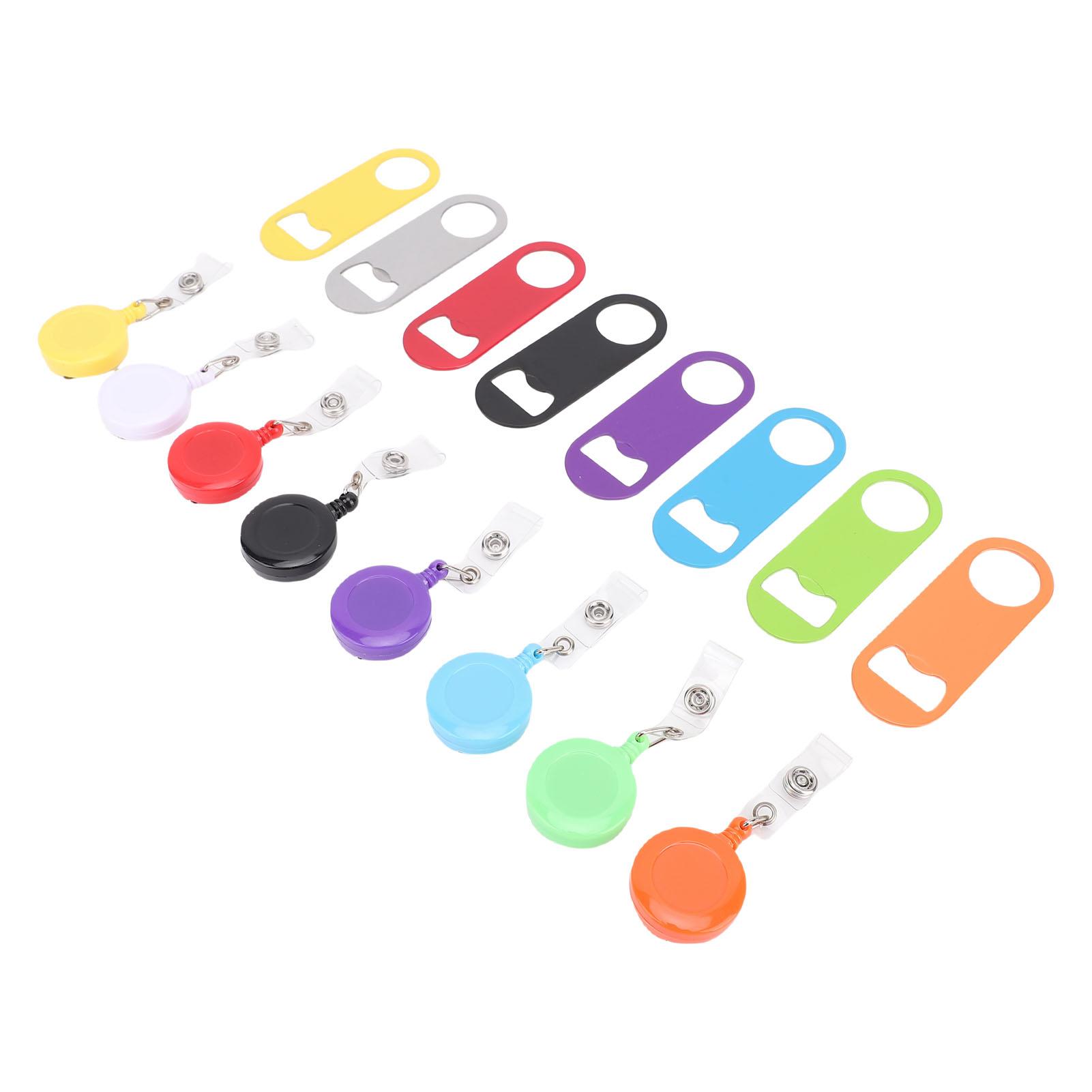 8 Pack Retractable Flat Bottle Openers with Round Badge Reel Clip Bartender Beer Opener for Camping Home Anniversaries
8 Pack Retractable Flat Bottle Openers with Round Badge Reel Clip Bartender Beer Opener for Camping Home Anniversaries