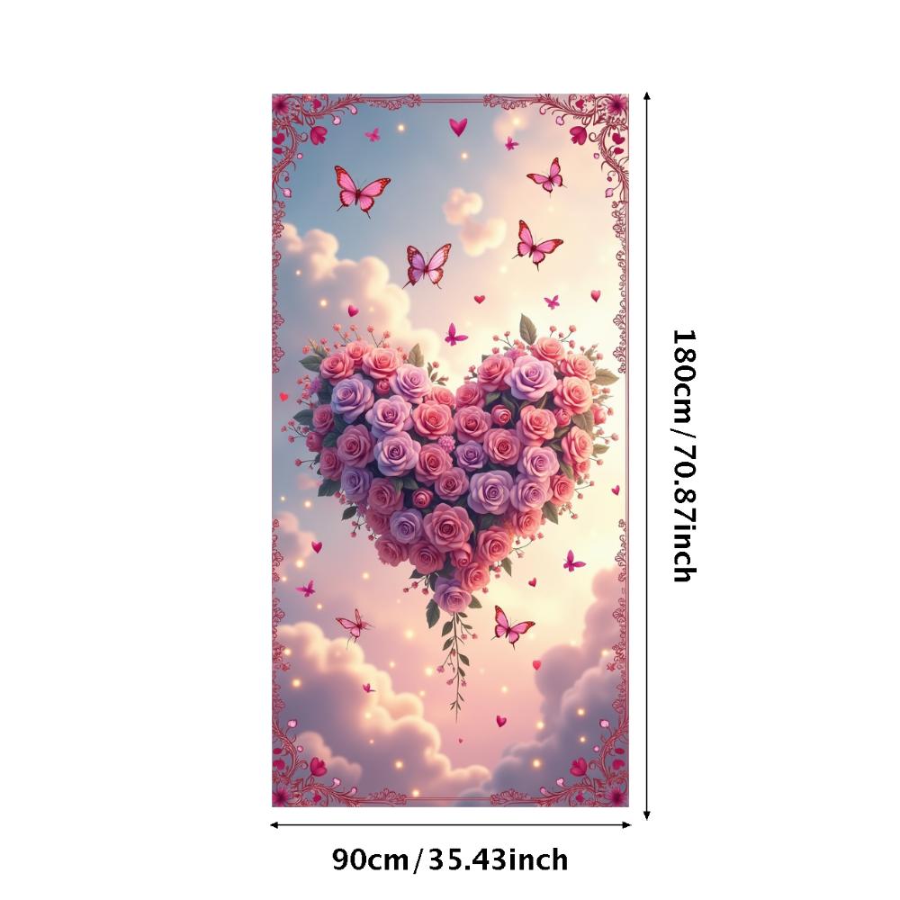 Heart Shaped Floral Backdrop Banner Butterfly Decorations for Wedding Valentine s Day Romantic Party Background Photography Prop
Heart Shaped Floral Backdrop Banner Butterfly Decorations for Wedding Valentine s Day Romantic Party Background Photography Prop