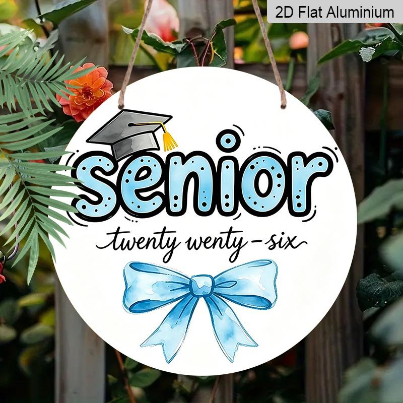 2D Flat Aluminum 2026 Graduation-themed Wall Hanging, Available in Various Sizes, with A Fresh Watercolor Style Featuring A Blue Bow. Ideal for Home 7.87×7.87inch
2D Flat Aluminum 2026 Graduation-themed Wall Hanging, Available in Various Sizes, with A Fresh Watercolor Style Featuring A Blue Bow. Ideal for Home 7.87×7.87inch