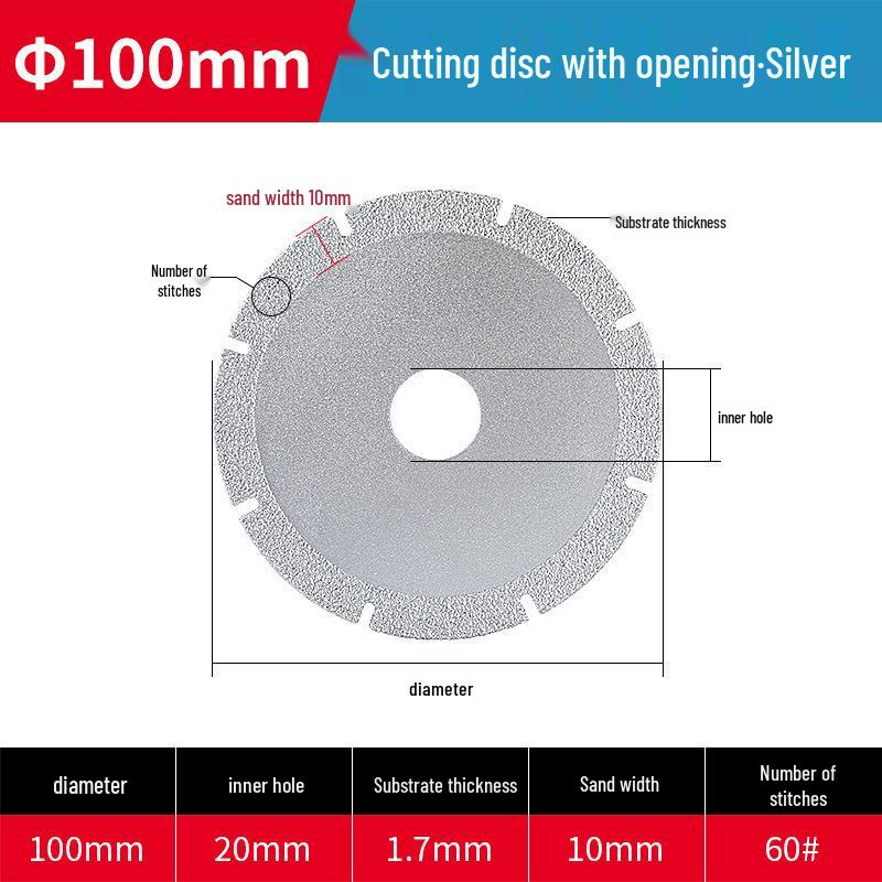 Diamond Saw Blade for Marble, Stone, Ceramic, Quartz, Jade, Metal, Cast Iron, Tile Cutting with Angle Grinder.
Diamond Saw Blade for Marble, Stone, Ceramic, Quartz, Jade, Metal, Cast Iron, Tile Cutting with Angle Grinder.