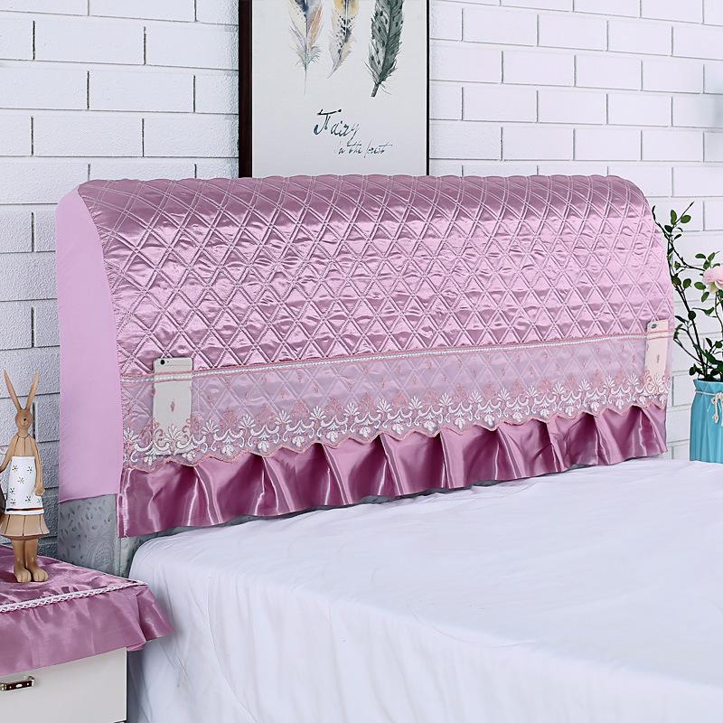 European luxury Lace Ruffle Bed Head Cover Embossed Padded Quilted Dust Protection Cover Bed Back Headboard Decorative Case 150x65cm
European luxury Lace Ruffle Bed Head Cover Embossed Padded Quilted Dust Protection Cover Bed Back Headboard Decorative Case 150x65cm