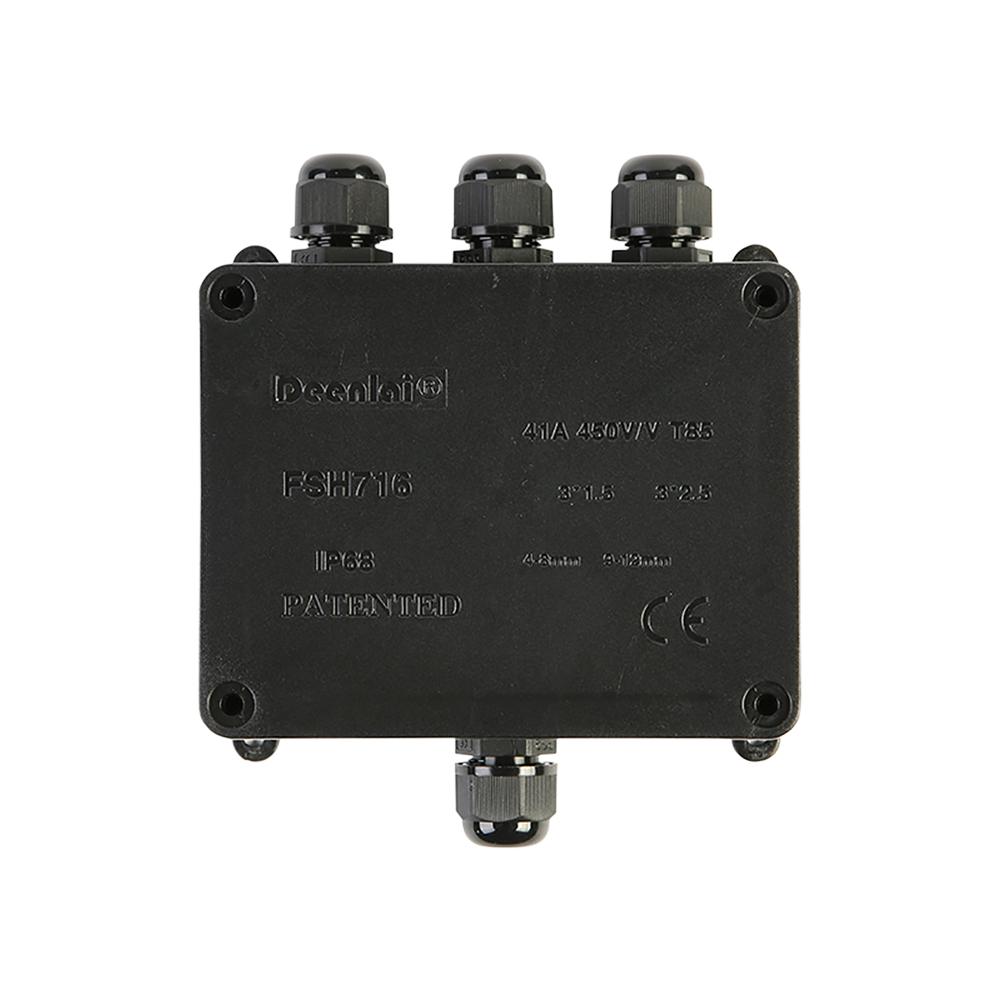 1 In 3 Out IP68 Waterproof Junction Box 4 Way Electrical Terminal Underground Electrical Cable Protection Sleeve Connector Box чорний
1 In 3 Out IP68 Waterproof Junction Box 4 Way Electrical Terminal Underground Electrical Cable Protection Sleeve Connector Box чорний