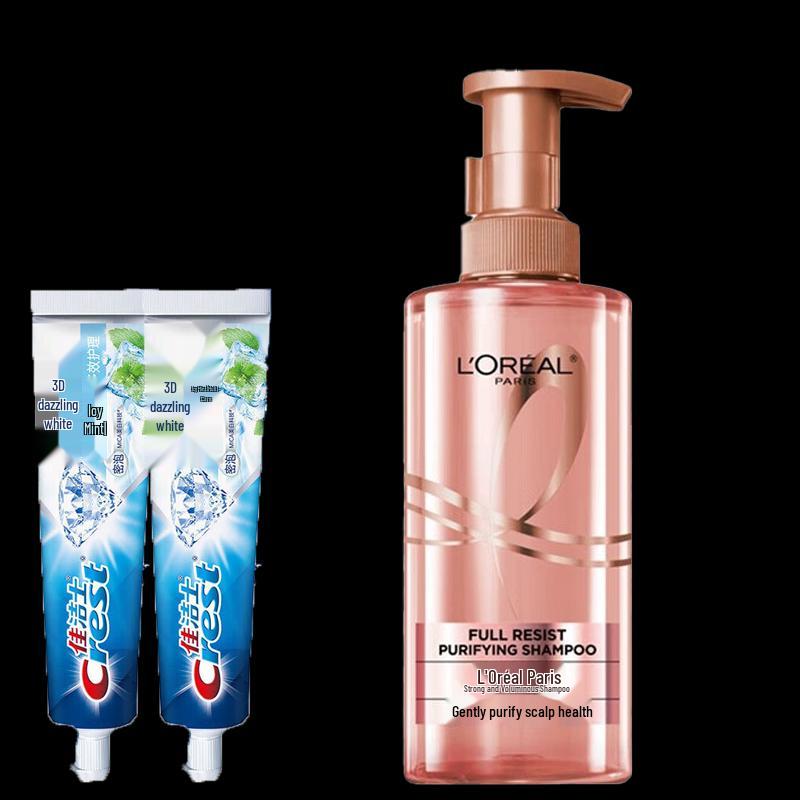 Crest 3D White Toothpaste & L Oreal Shampoo Bundle
Crest 3D White Toothpaste & L Oreal Shampoo Bundle