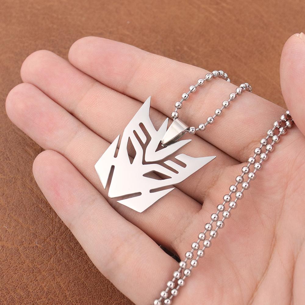 Popular Simple Autobots Necklace Movie Pendant Optimus Prime Decepticon Fashion Hollow Geometry Stainless Steel Jewelry
Popular Simple Autobots Necklace Movie Pendant Optimus Prime Decepticon Fashion Hollow Geometry Stainless Steel Jewelry