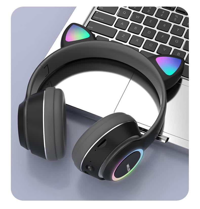 Cat Ear Bluetooth Headphones - Cute Cartoon Design for Kids & Students
Cat Ear Bluetooth Headphones - Cute Cartoon Design for Kids & Students