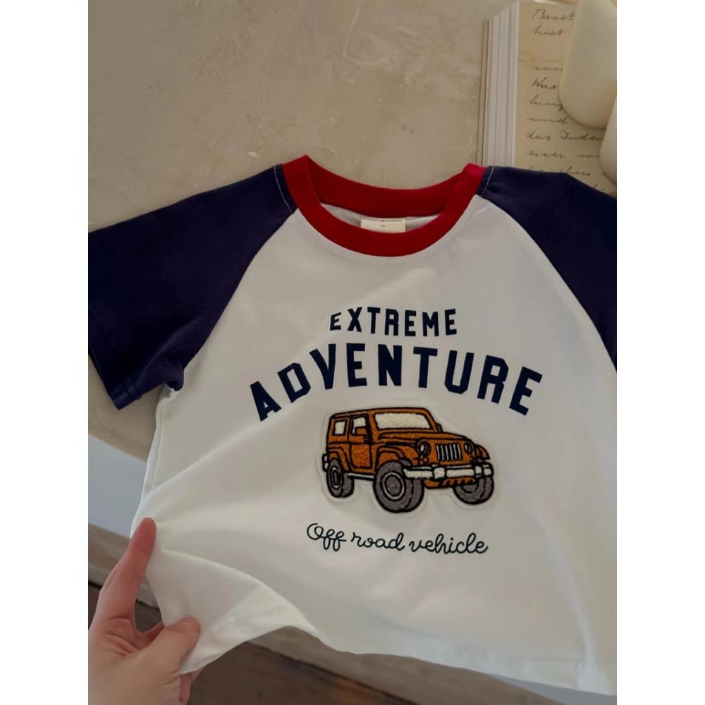 1-6 Age Kids Clothing Summer Short Sleeve Tops Tees Boutique Fashion Children s Clothes Crewneck T-shirt Loose Casual Boy Tshirt 110
1-6 Age Kids Clothing Summer Short Sleeve Tops Tees Boutique Fashion Children s Clothes Crewneck T-shirt Loose Casual Boy Tshirt 110