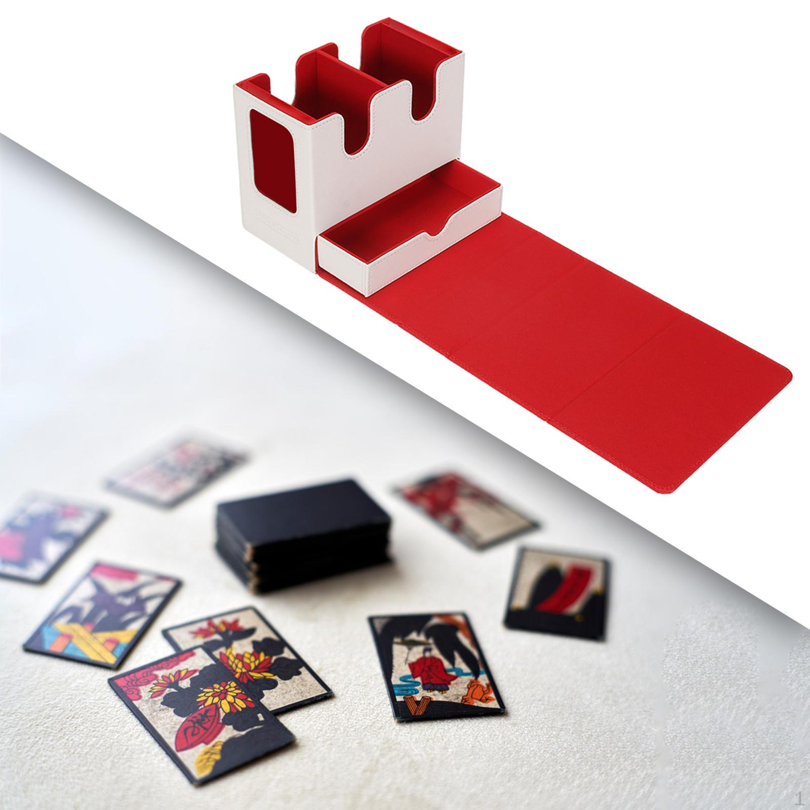 Коробка для колод карток. Футляр для бейсбольних карток. Ігровий тримач преміум-класу з PU шкіри White Red
Коробка для колод карток. Футляр для бейсбольних карток. Ігровий тримач преміум-класу з PU шкіри White Red