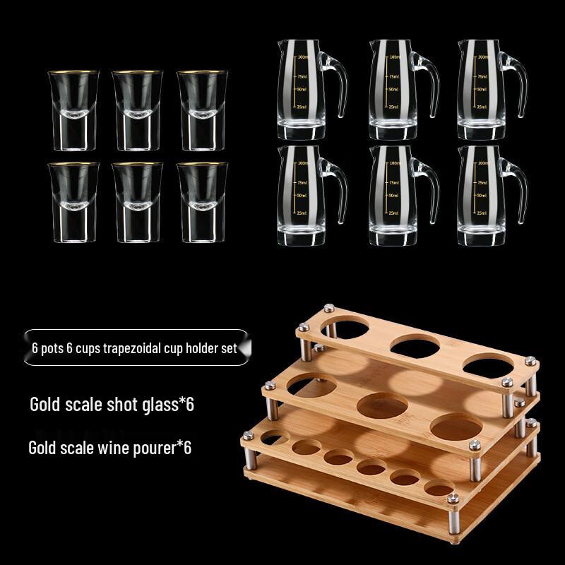 Handon Gold Rim Baijiu Glassware Set with Decanter
Handon Gold Rim Baijiu Glassware Set with Decanter