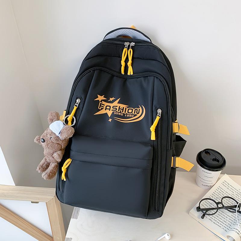 Korean Simple Letters Junior High School Student Schoolbag Female Campus Large-capacity High-face Backpack 31x14x47 single package чорний
Korean Simple Letters Junior High School Student Schoolbag Female Campus Large-capacity High-face Backpack 31x14x47 single package чорний