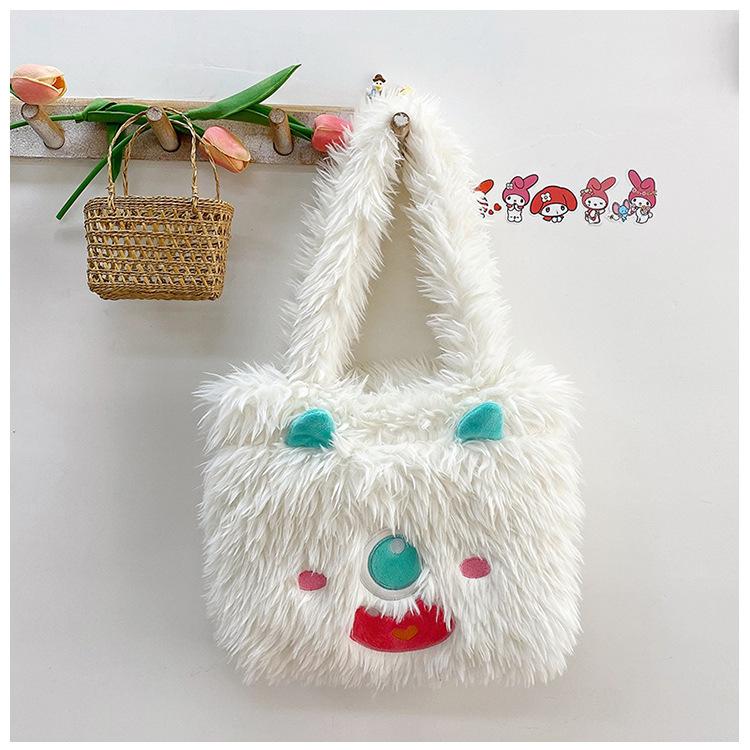 Милая мультяшная плюшевая сумка в виде маленького монстра, новая большая вместительная сумка-тоут, студенческая женская сумка, портативная сумка через плечо белый
Милая мультяшная плюшевая сумка в виде маленького монстра, новая большая вместительная сумка-тоут, студенческая женская сумка, портативная сумка через плечо белый