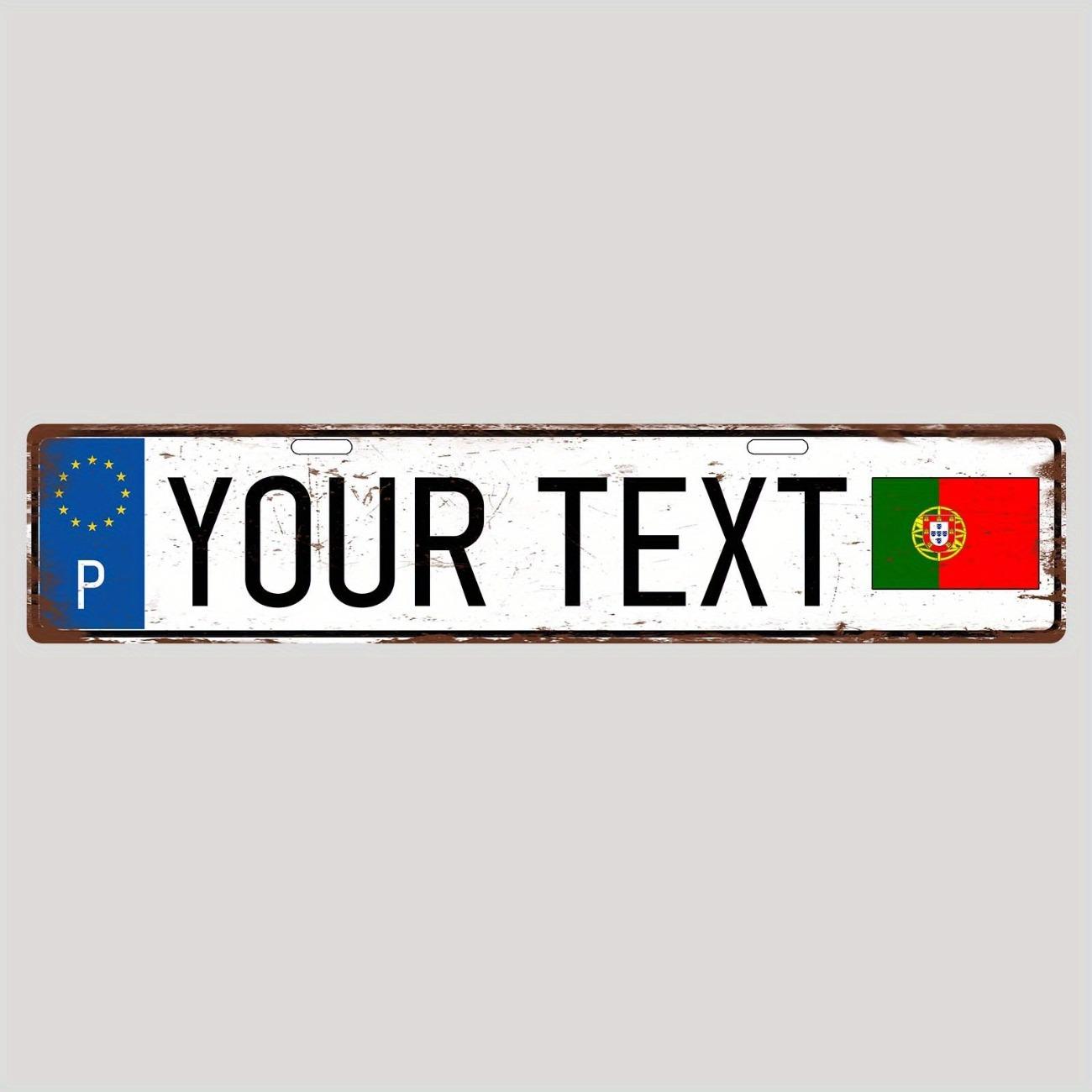 1pc Custom Text Portuguese License Plate Retro Metal Sign Home Wall Decor Heavy Duty Durable чорний
1pc Custom Text Portuguese License Plate Retro Metal Sign Home Wall Decor Heavy Duty Durable чорний